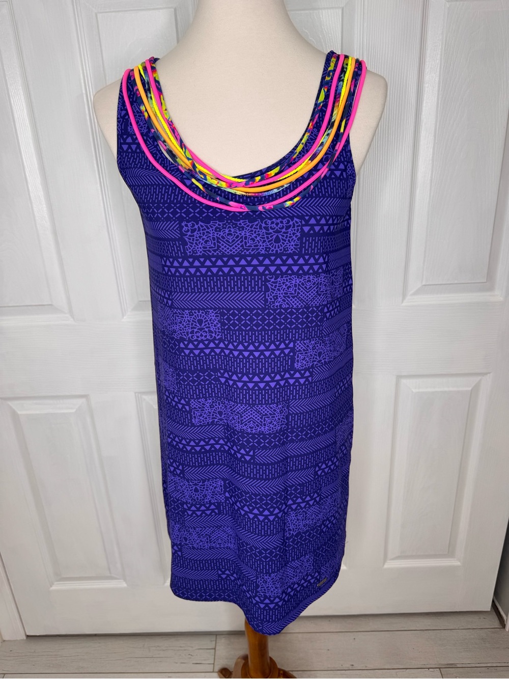 Banana Moon Beach Dress 80’s Retro Look Mini Dress Size Small